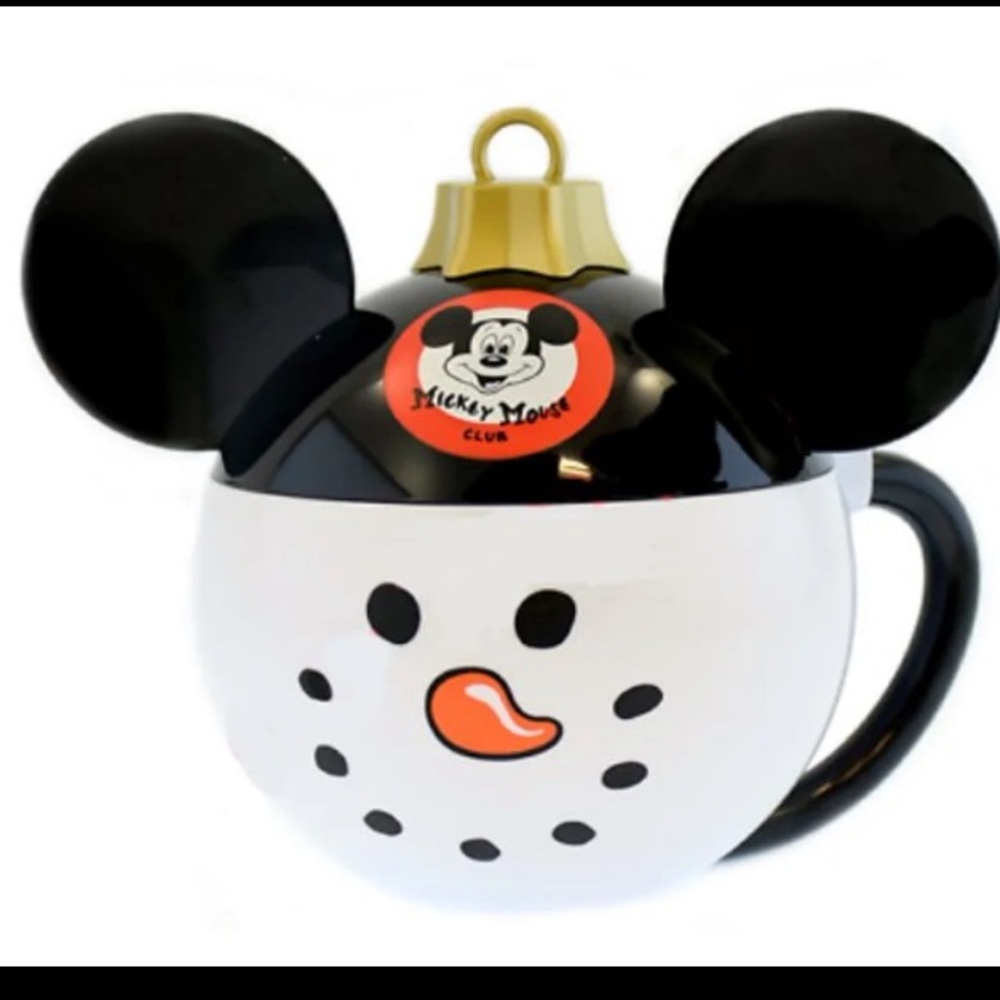 Disney Parks Mickey Club Ornament Mug/ Cup Holder